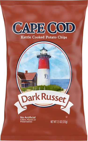 Cape Cod Potato Chips, Dark Russet, Kettle Cooked