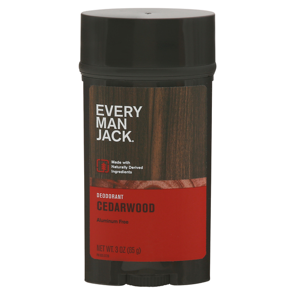 Every Man Jack Deodorant, Cedarwood, Aluminum Free