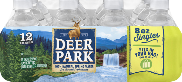 Deer Park Water, 100% Natural Spring, Singles