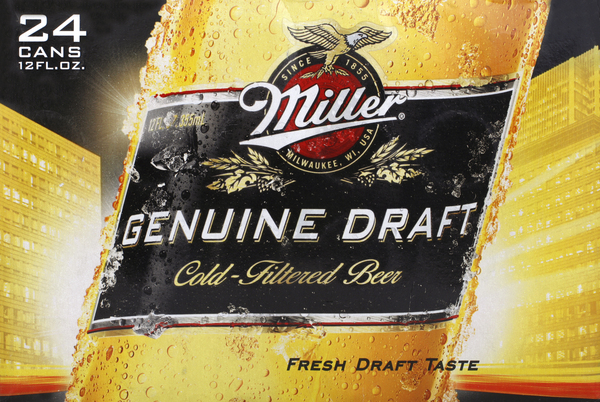 Miller Genuine Draft Beer, Cold-Filtered
