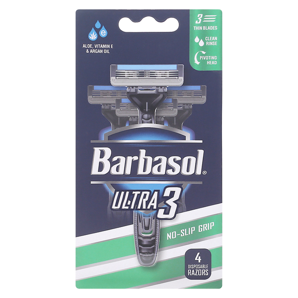 Barbasol Razors, Disposable, Ultra 3