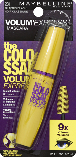 maybelline Mascara, Washable, Classic Black 231