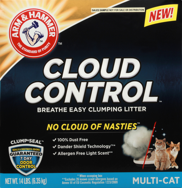 Arm & Hammer Clumping Litter, Breathe Easy, Multi-Cat, Cloud Control