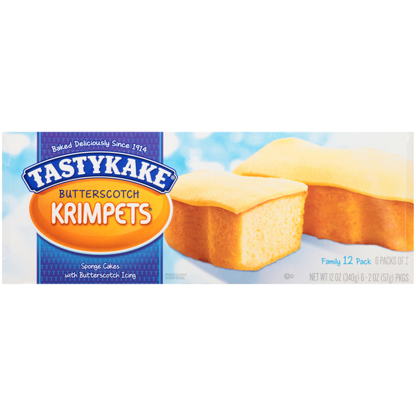 Tastykake Cakes, Butterscotch, Family 12 Pack