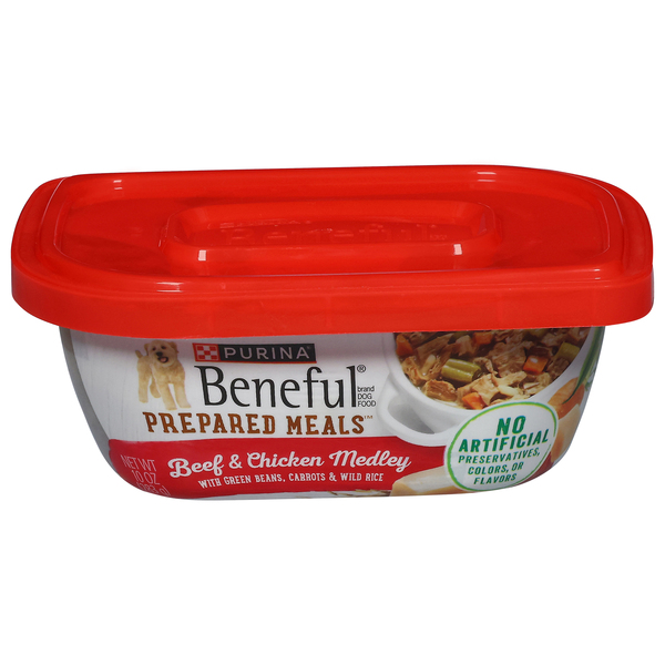 Beneful Dog Food, Beef & Chicken Medley, Prepared Meals