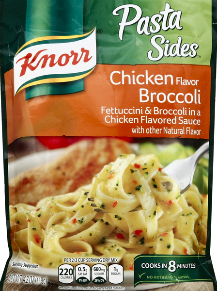 Knorr Fettuccini & Broccoli, Chicken Flavor Broccoli