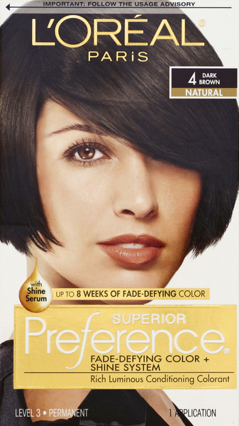 Superior Preference Permanent Haircolor, Natural, Dark Brown 4