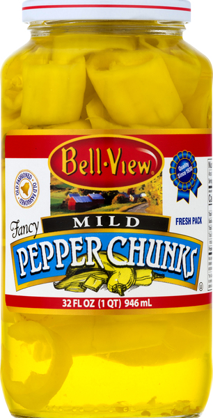 Bell View Pepper Chunks, Mild, Fresh Pack