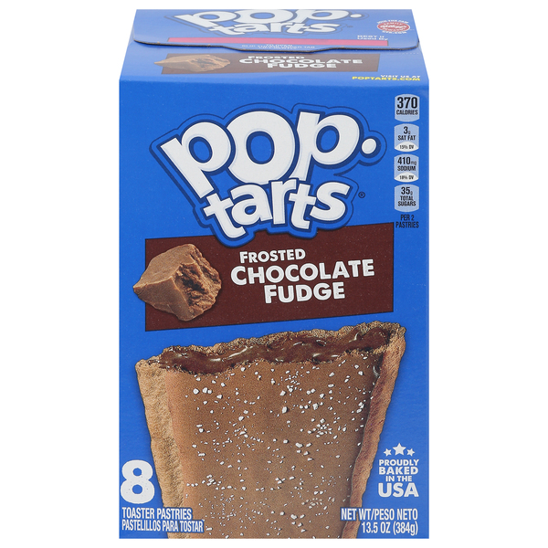 Pop-Tarts Toaster Pastries, Chocolate Fudge, Frosted