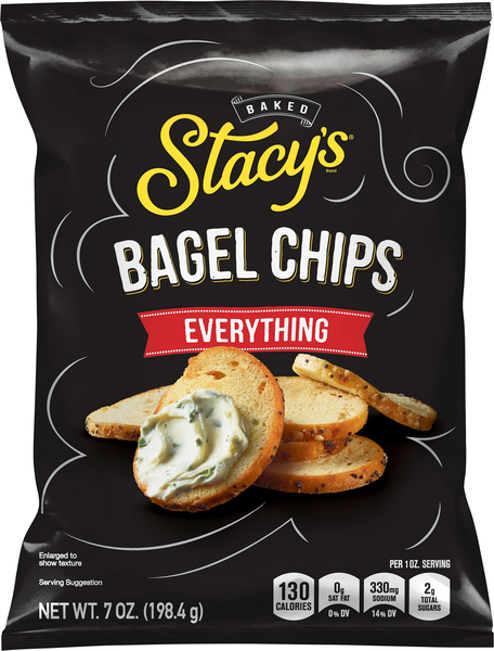 Stacys Bagel Chips, Everything, Baked