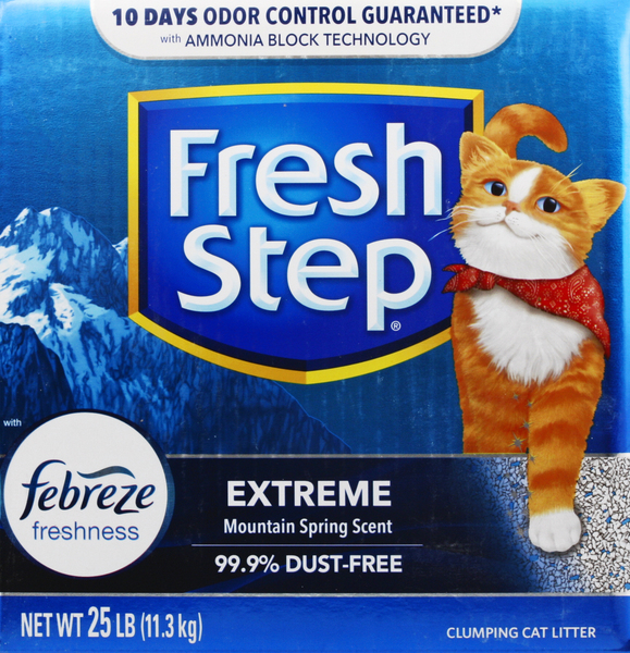 Fresh Step Clumping Cat Litter, Mountain Spring Scent, Extreme
