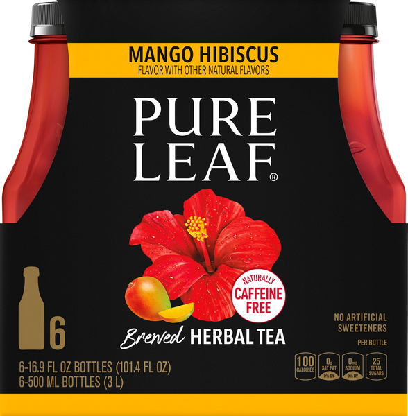 Pure Leaf Herbal Tea, Brewed, Mango Hibiscus
