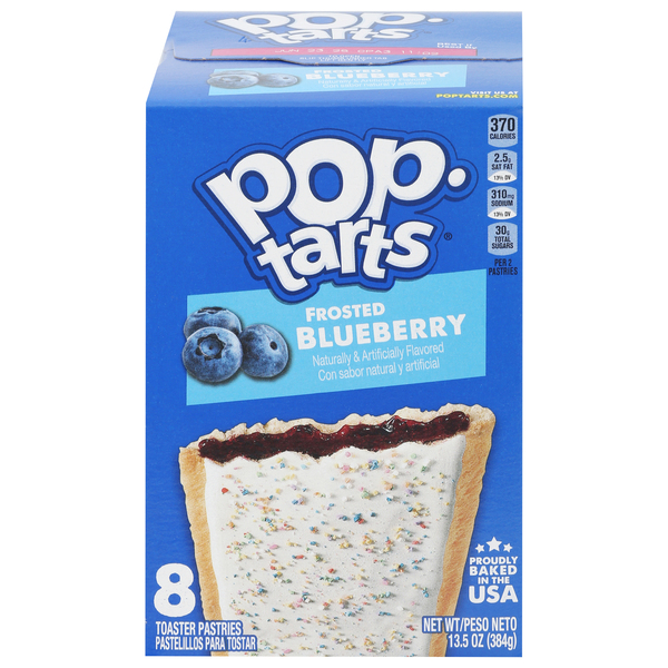 Pop-Tarts Toaster Pastries, Blueberry, Frosted