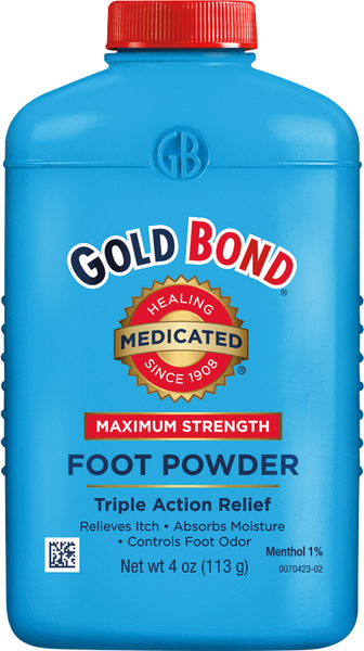 Gold Bond Foot Powder, Maximum Strength, Triple Action Relief