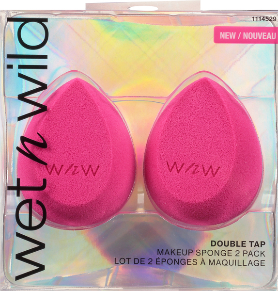 Wet n Wild Makeup Sponge, Double Tap, 2 Pack