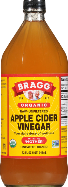 Bragg Apple Cider Vinegar, Organic, Unfiltered, Raw