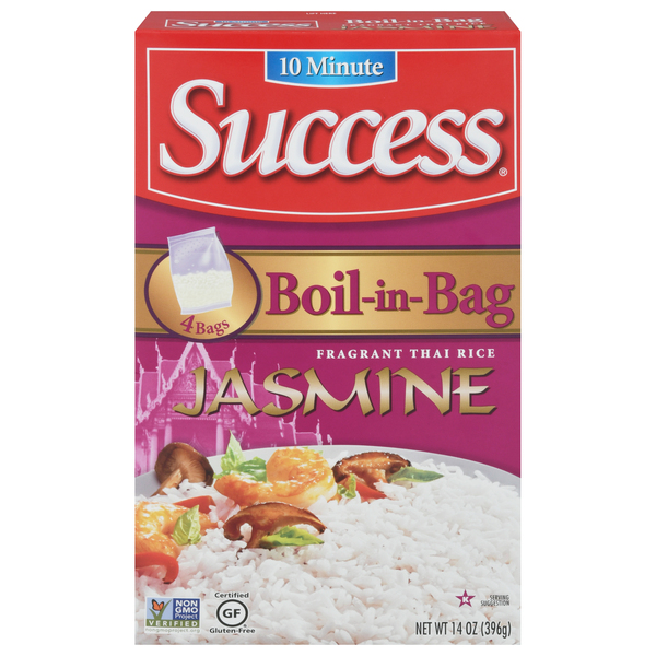 Success Thai Rice, Fragrant, Jasmine, Boil-in-Bag