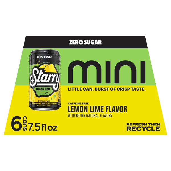 Starry Soda, Lemon Lime Flavor, Mini