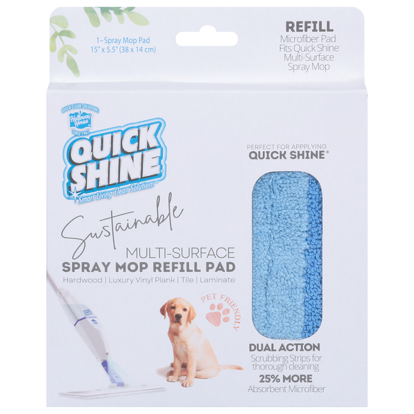 Quick Shine Spray Mop Refill Pad, Multi-Surface