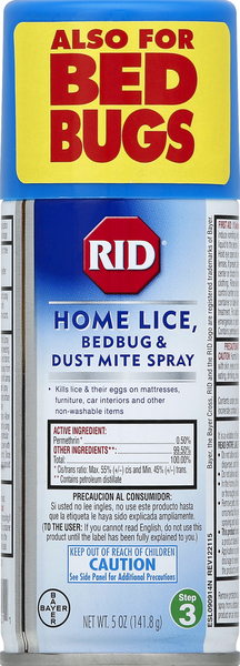 RID Home Lice, Bedbug & Dust Mite Spray, Step 3