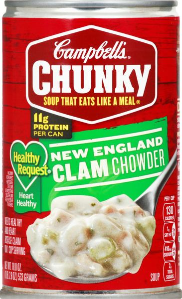 Campbell's Soup, Clam Chowder, New England