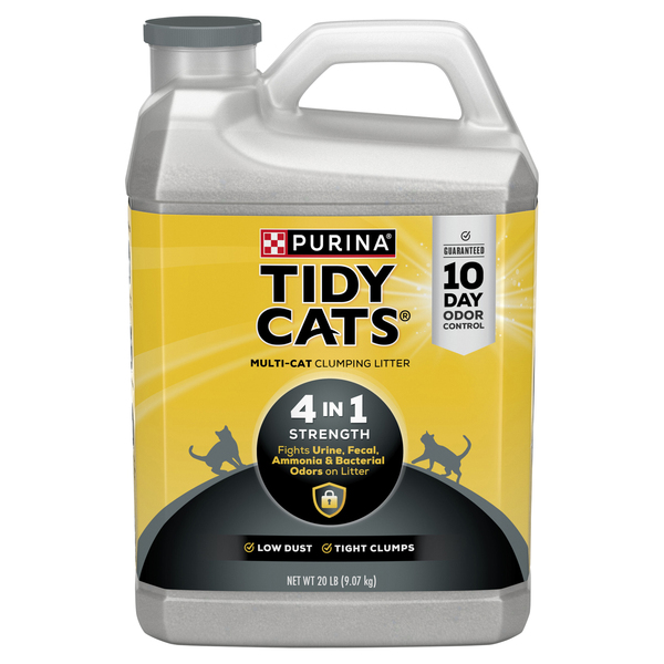 Tidy Cats Clumping Litter, Multi-Cat, 4 in 1 Strength