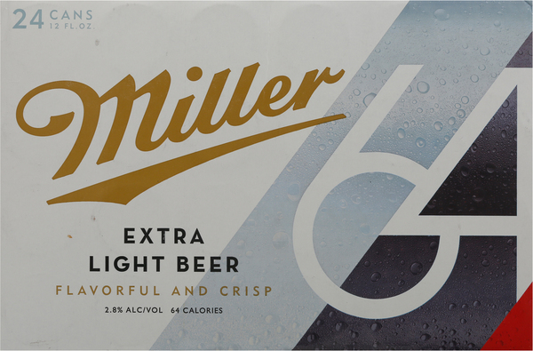 Miller 64 Beer, Extra Light