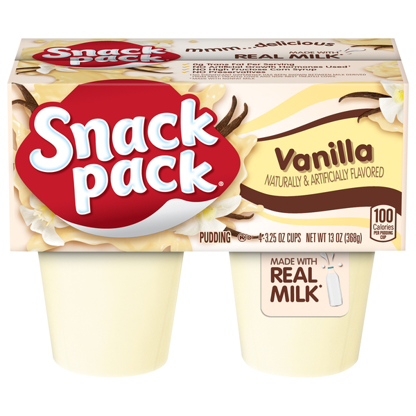 Snack Pack Vanilla Flavored Pudding