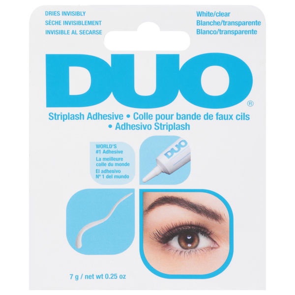 Duo Striplash Adhesive, White/Clear