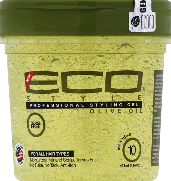 Eco Style Styling Gel, Professional, Olive Oil, Max Hold 10