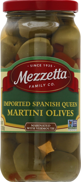 Mezzetta Martini Olives, Imported Spanish Queen