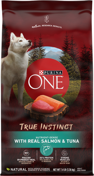 Purina One Dog Food, Adult, with Real Salmon & Tuna