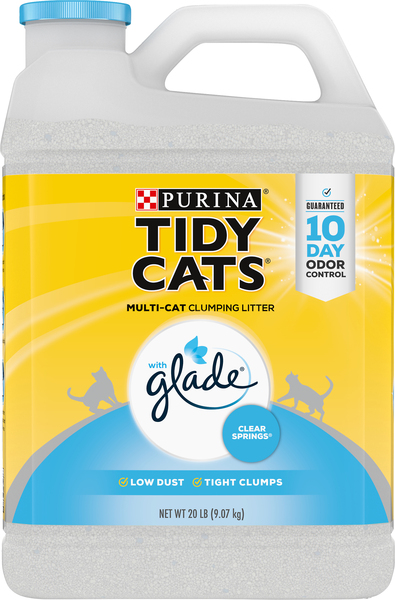 Tidy Cats Clumping Litter, Multi-Cat, with Glade Clear Springs