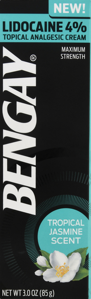 Bengay Topical Analgesic Cream, Maximum Strength, Tropical Jasmine Scent