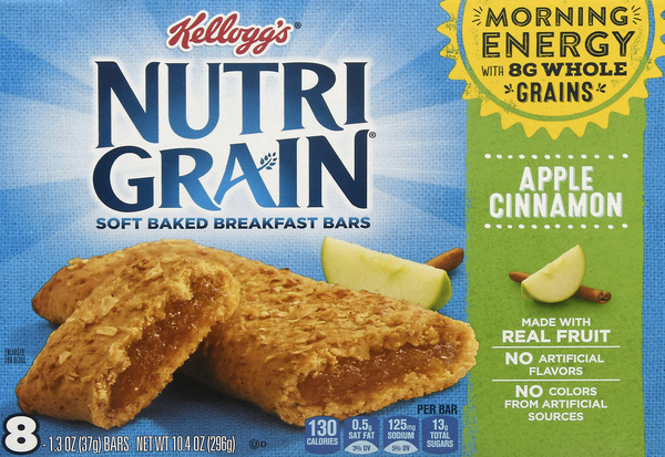 Nutri-grain Breakfast Bars, Soft Baked, Apple Cinnamon