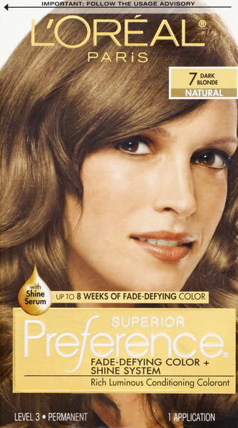 Superior Preference Permanent Haircolor, Natural, Dark Blonde 7