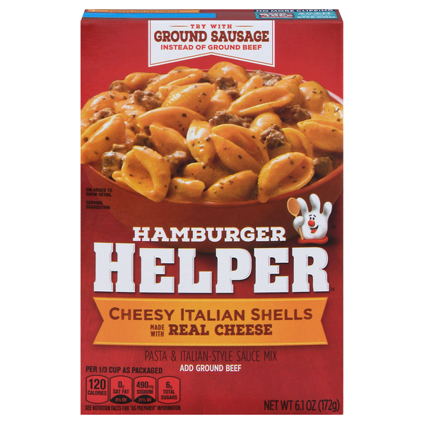 Hamburger Helper Cheesy Italian Shells