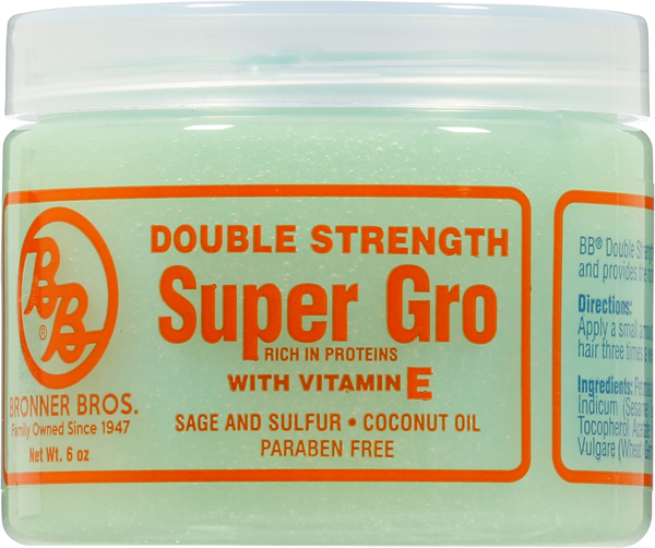 Bronner Bros Super Gro, with Vitamin E, Double Strength