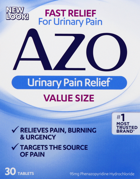 AZO Urinary Pain Relief, 95 mg, Tablets, Value Size