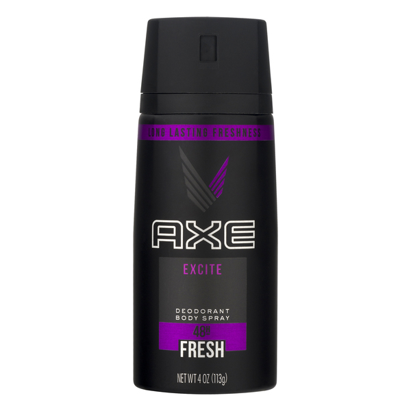 AXE Body Spray, Deodorant, Excite, 48H Fresh