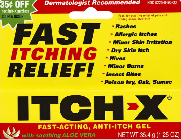 Itch-X Anti-Itch Gel, with Soothing Aloe Vera