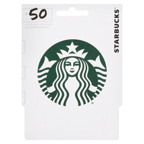 Starbucks Gift Card, $50