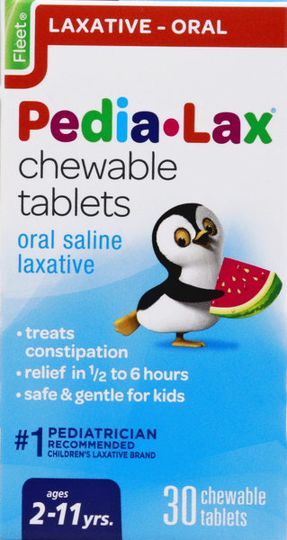 Pedia-lax Saline Laxative, Chewable Tablets