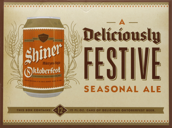 Shiner Ale, Seasonal, Oktoberfest, Marzen-Style