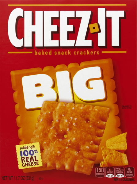 Cheez-It Baked Snack Crackers, Big