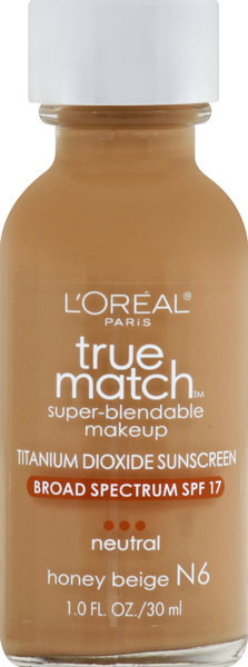 L'Oreal Super-Blendable Makeup, Neutral, Honey Beige N6, Broad Spectrum SPF 17