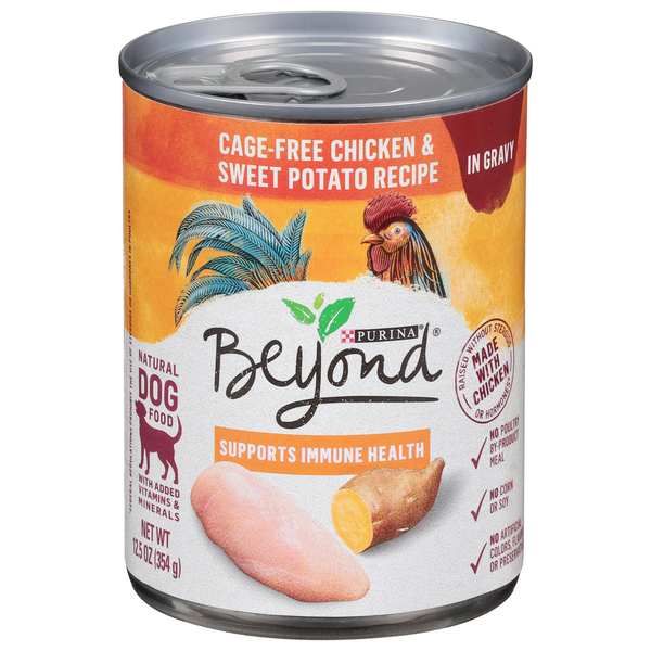 Beyond Dog Food, Grain Free, Chicken & Sweet Potato Recipe, in Gravy