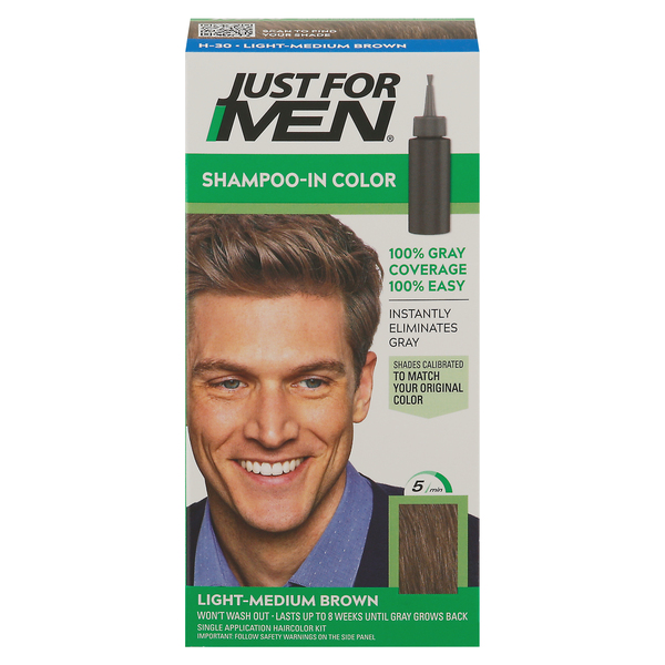 Just For Men Shampoo-In Color, Light-Medium Brown H-30
