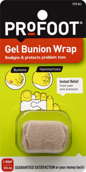 Profoot Bunion Wrap, Gel, Fits All