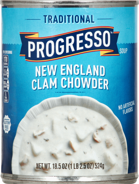 Progresso Soup, New England Clam Chowder, Traditional